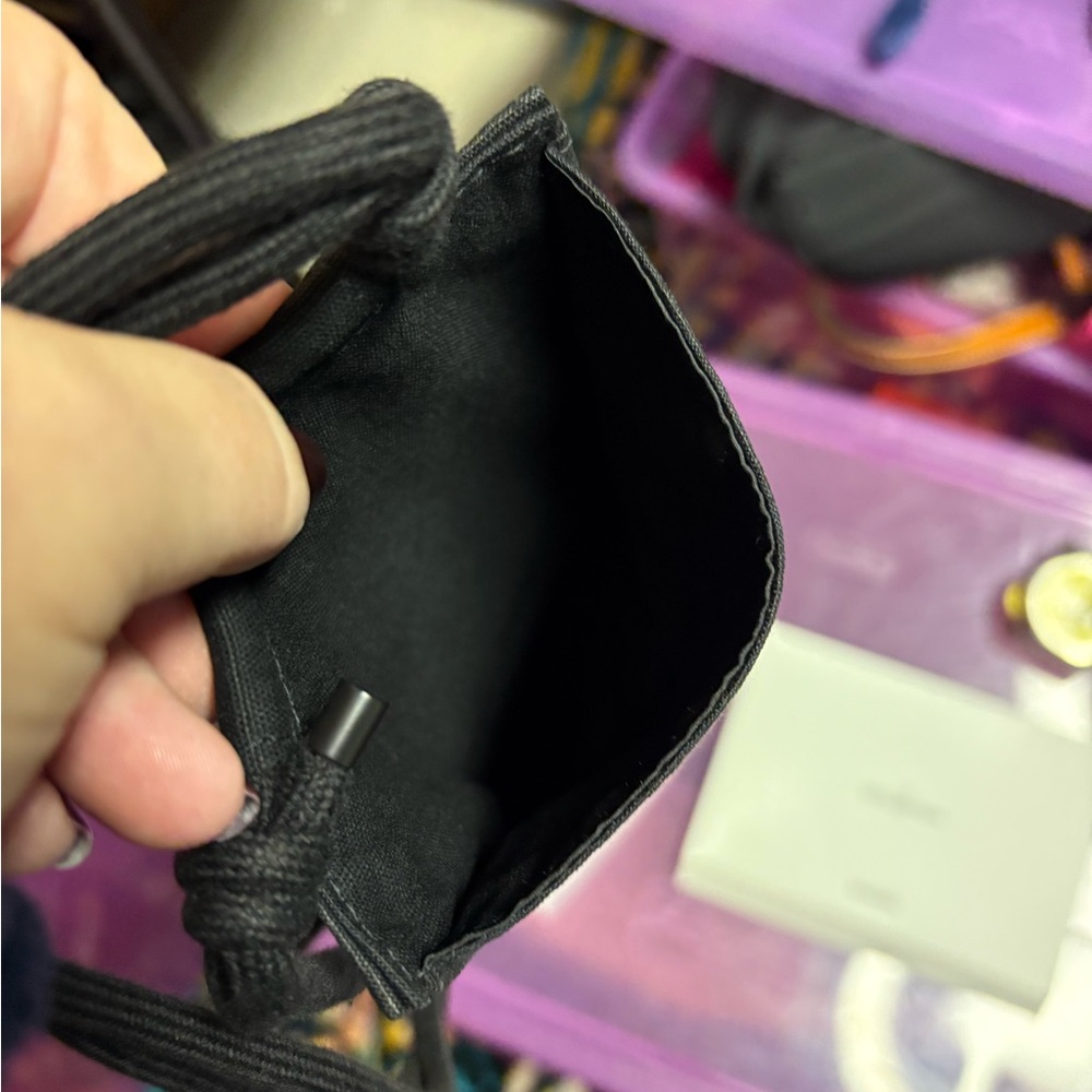 Black Logo Crossbody Bag NWT - Picture 5 of 7